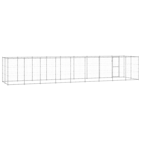 Outdoor-Hundezwinger Verzinkter Stahl 21,78 m²