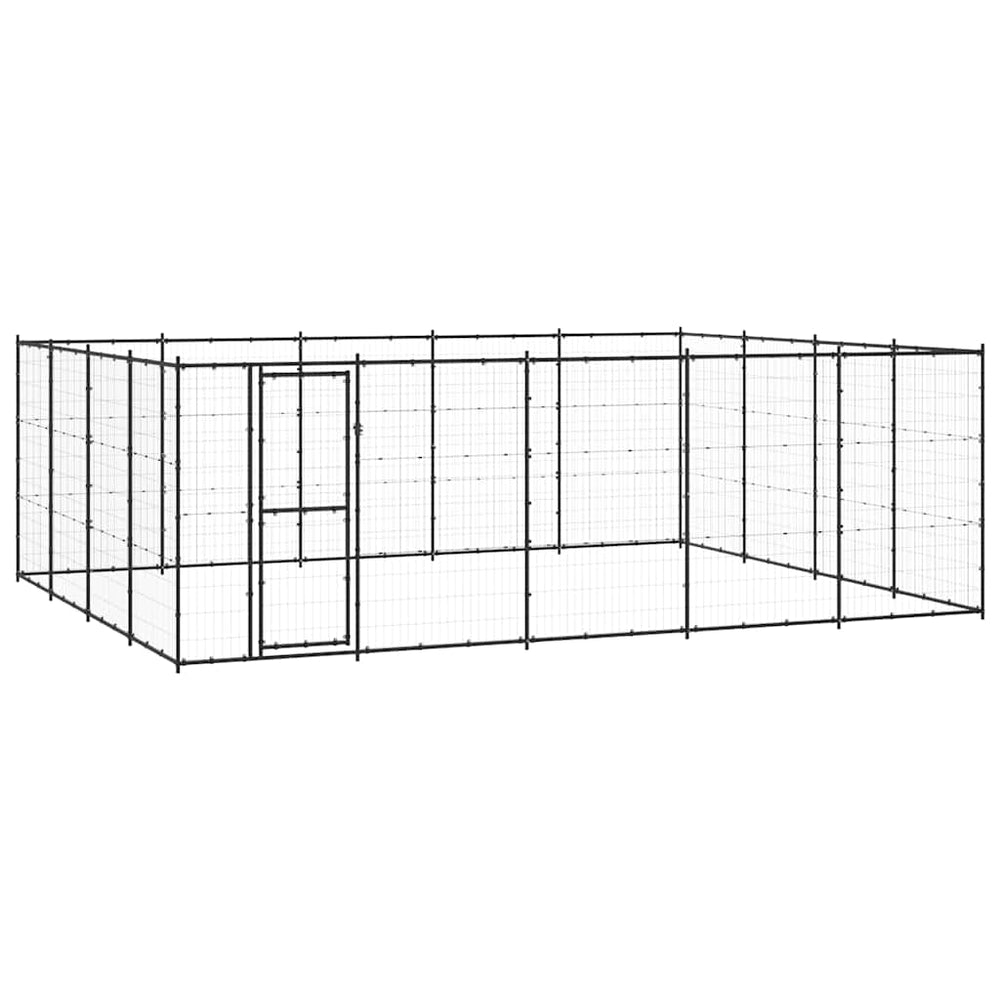 Outdoor-Hundezwinger Stahl 24,2 m²