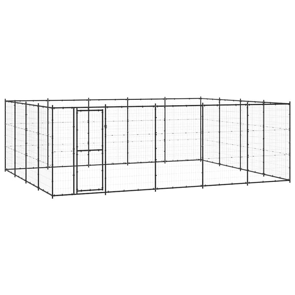 Outdoor-Hundezwinger Stahl 24,2 m²