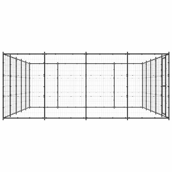 Outdoor-Hundezwinger Stahl 24,2 m²