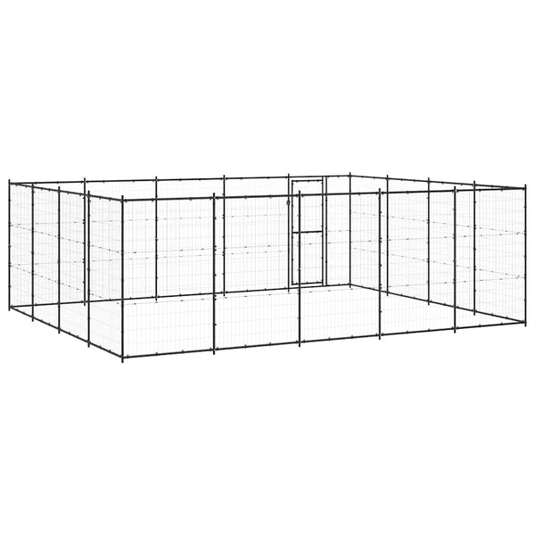 Outdoor-Hundezwinger Stahl 24,2 m²