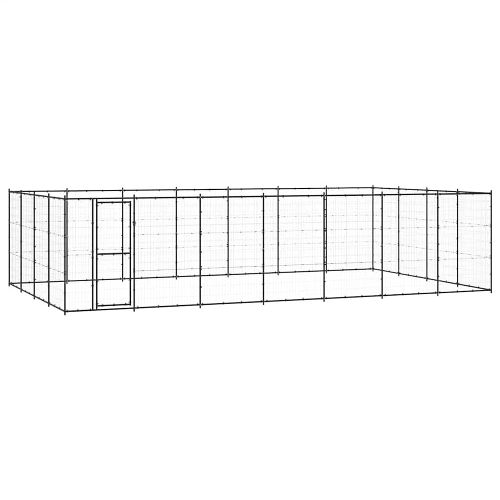 Outdoor-Hundezwinger Stahl 33,88 m²
