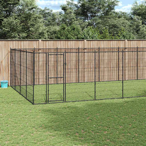 Outdoor-Hundezwinger Stahl 33,88 m²