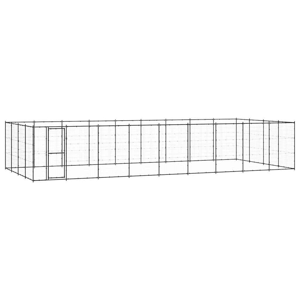 Outdoor-Hundezwinger Stahl 43,56 m²