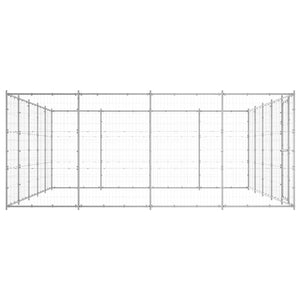 Outdoor-Hundezwinger Verzinkter Stahl 24,2 m²