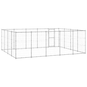 Outdoor-Hundezwinger Verzinkter Stahl 24,2 m²