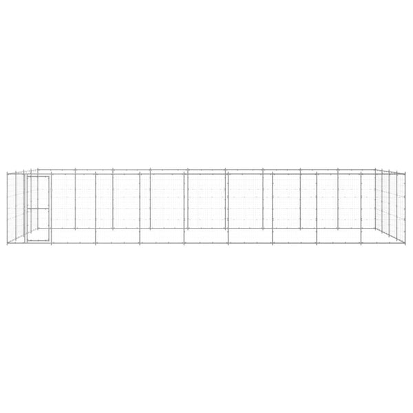 Outdoor-Hundezwinger Verzinkter Stahl 43,56 m²