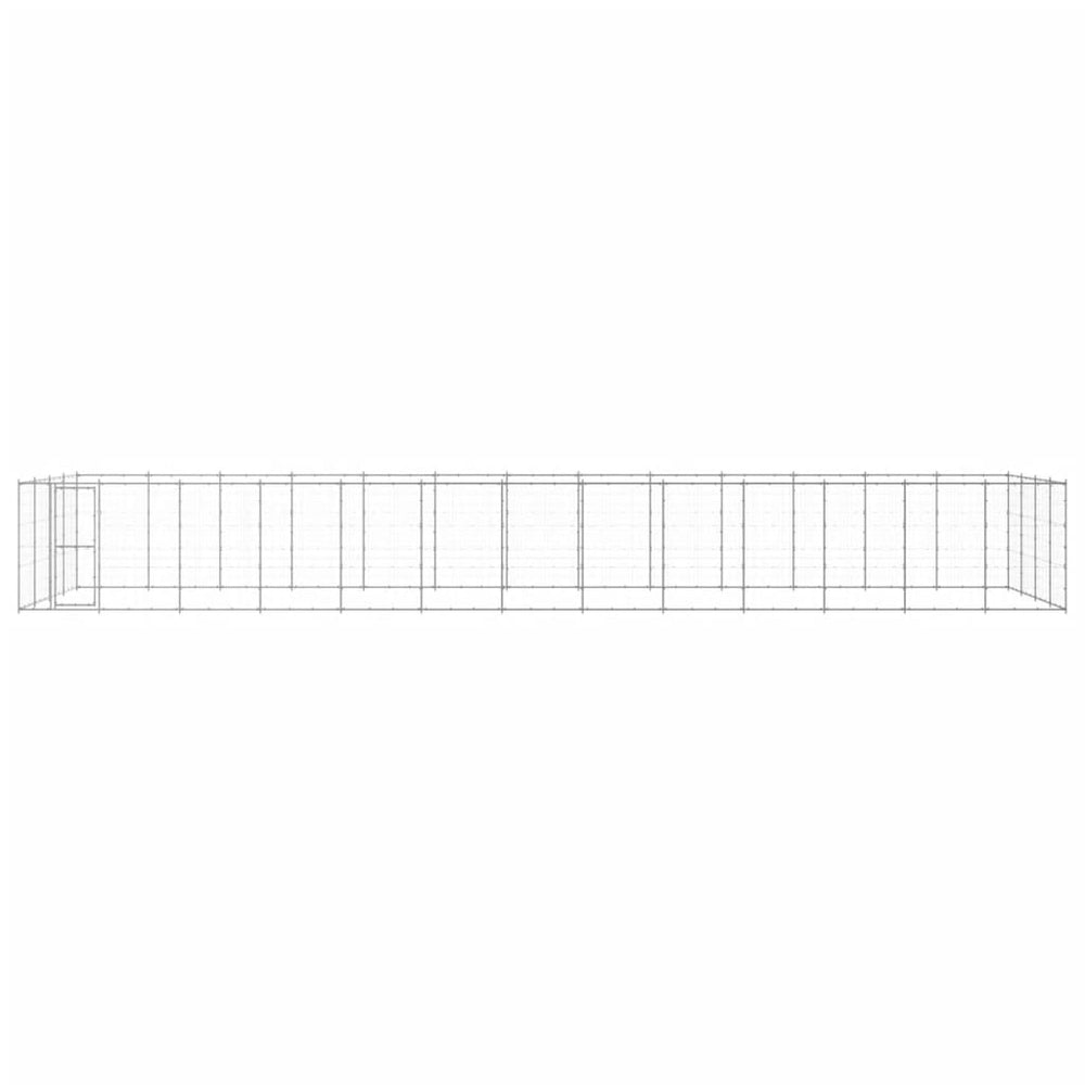 Outdoor-Hundezwinger Verzinkter Stahl 53,24 m²
