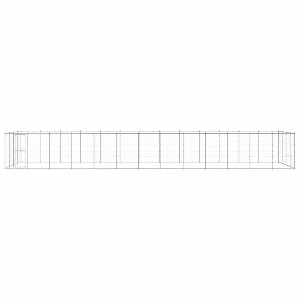 Outdoor-Hundezwinger Verzinkter Stahl 53,24 m²
