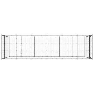 Outdoor-Hundezwinger Stahl 21,78 m²