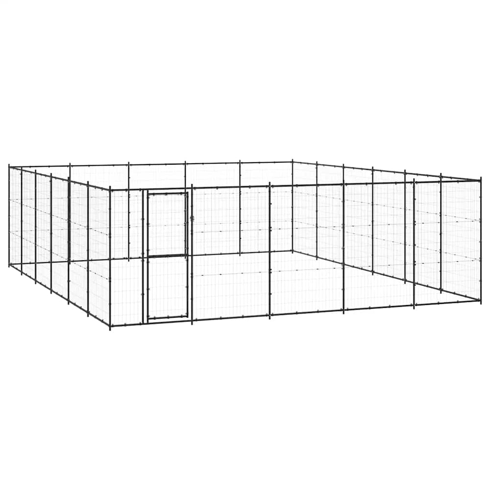 Outdoor-Hundezwinger Stahl 36,3 m²