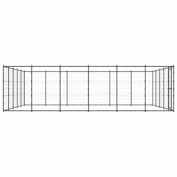 Outdoor-Hundezwinger Stahl 36,3 m²