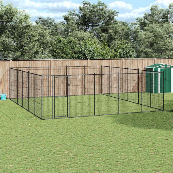 Outdoor-Hundezwinger Stahl 36,3 m²