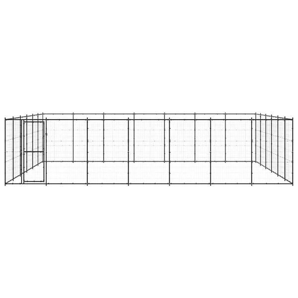 Outdoor-Hundezwinger Stahl 50,82 m²