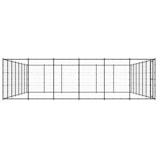 Outdoor-Hundezwinger Stahl 50,82 m²