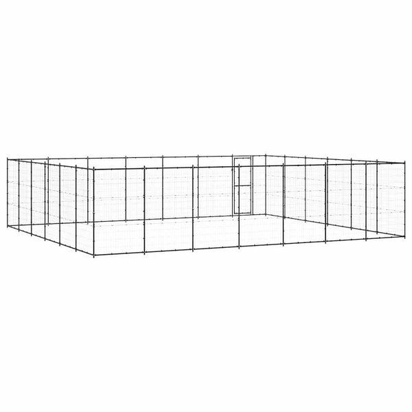 Outdoor-Hundezwinger Stahl 50,82 m²