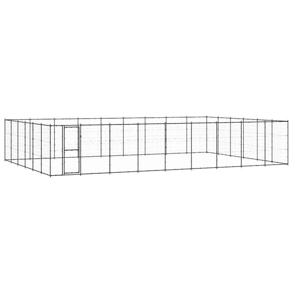 Outdoor-Hundezwinger Stahl 65,34 m²