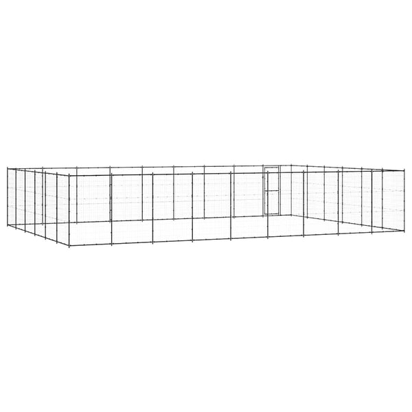 Outdoor-Hundezwinger Stahl 65,34 m²