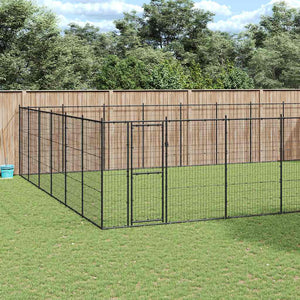 Outdoor-Hundezwinger Stahl 65,34 m²