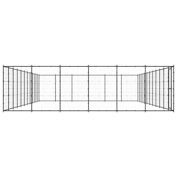 Outdoor-Hundezwinger Stahl 79,86 m²