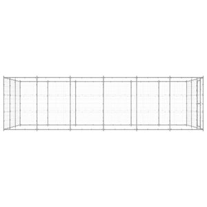 Outdoor-Hundezwinger Verzinkter Stahl 21,78 m²