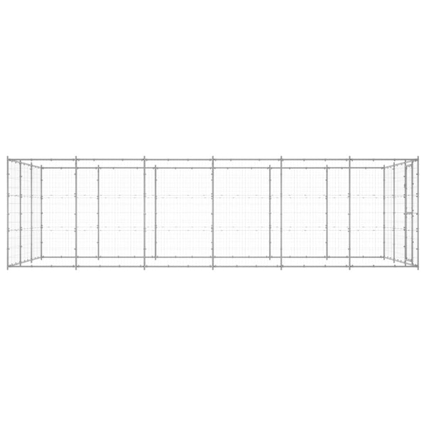 Outdoor-Hundezwinger Verzinkter Stahl 21,78 m²
