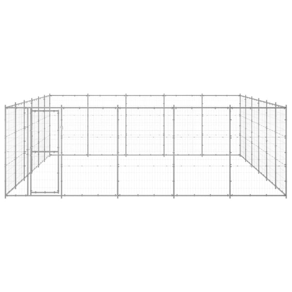 Outdoor-Hundezwinger Verzinkter Stahl 36,3 m²