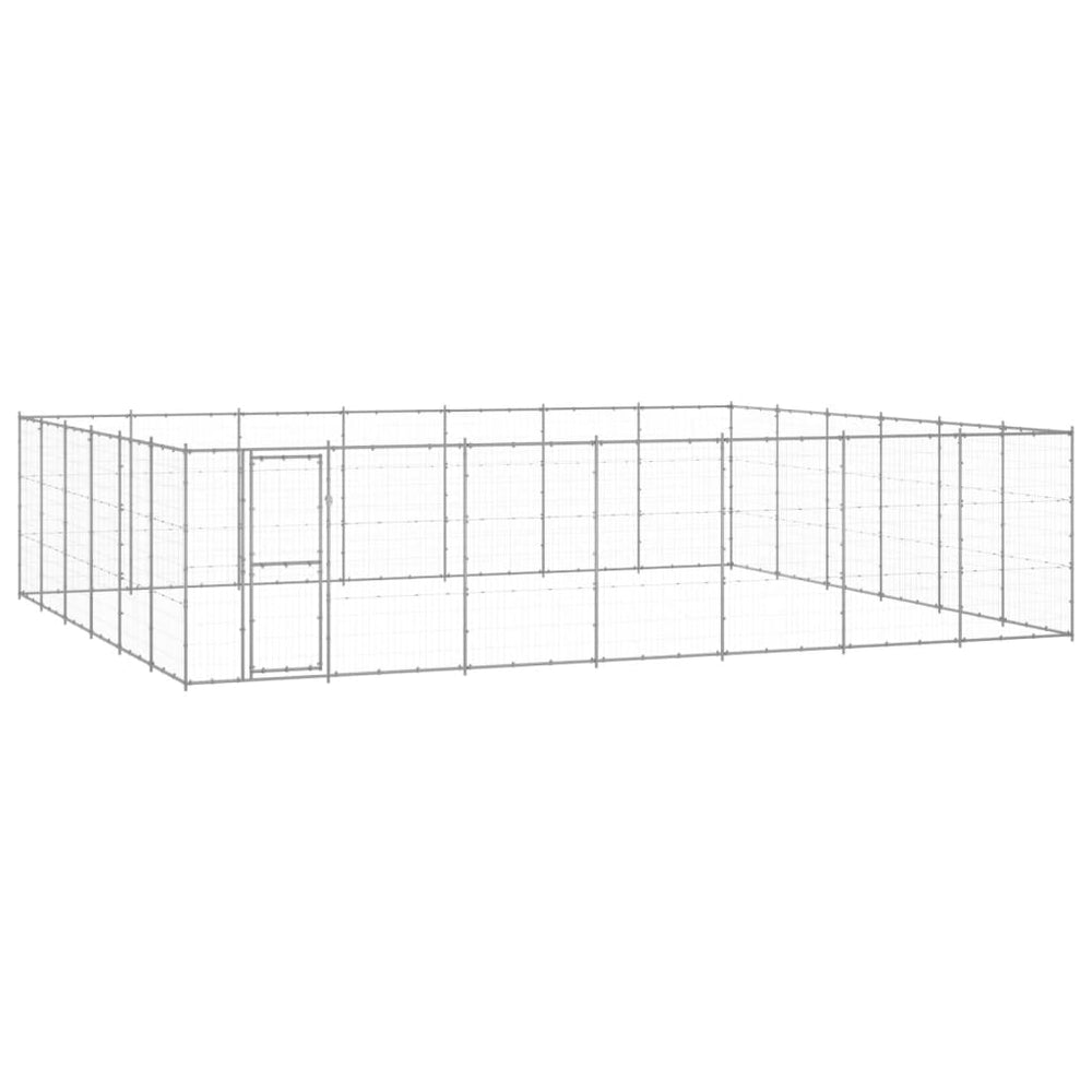 Outdoor-Hundezwinger Verzinkter Stahl 50,82 m²