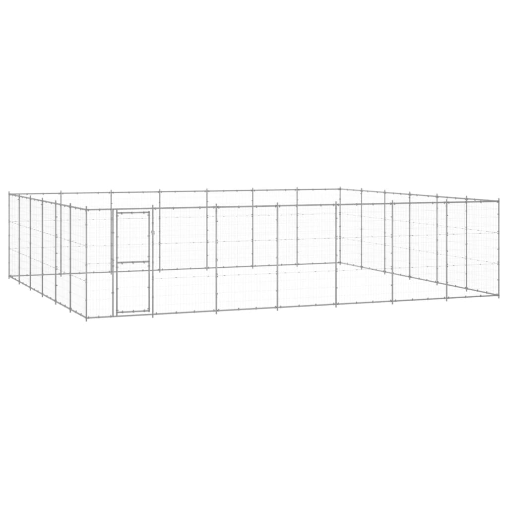 Outdoor-Hundezwinger Verzinkter Stahl 50,82 m²