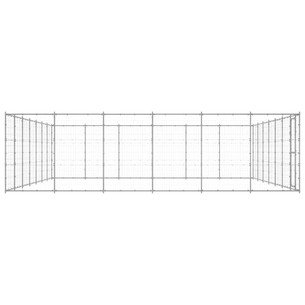 Outdoor-Hundezwinger Verzinkter Stahl 50,82 m²