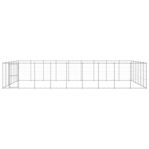 Outdoor-Hundezwinger Verzinkter Stahl 65,34 m²