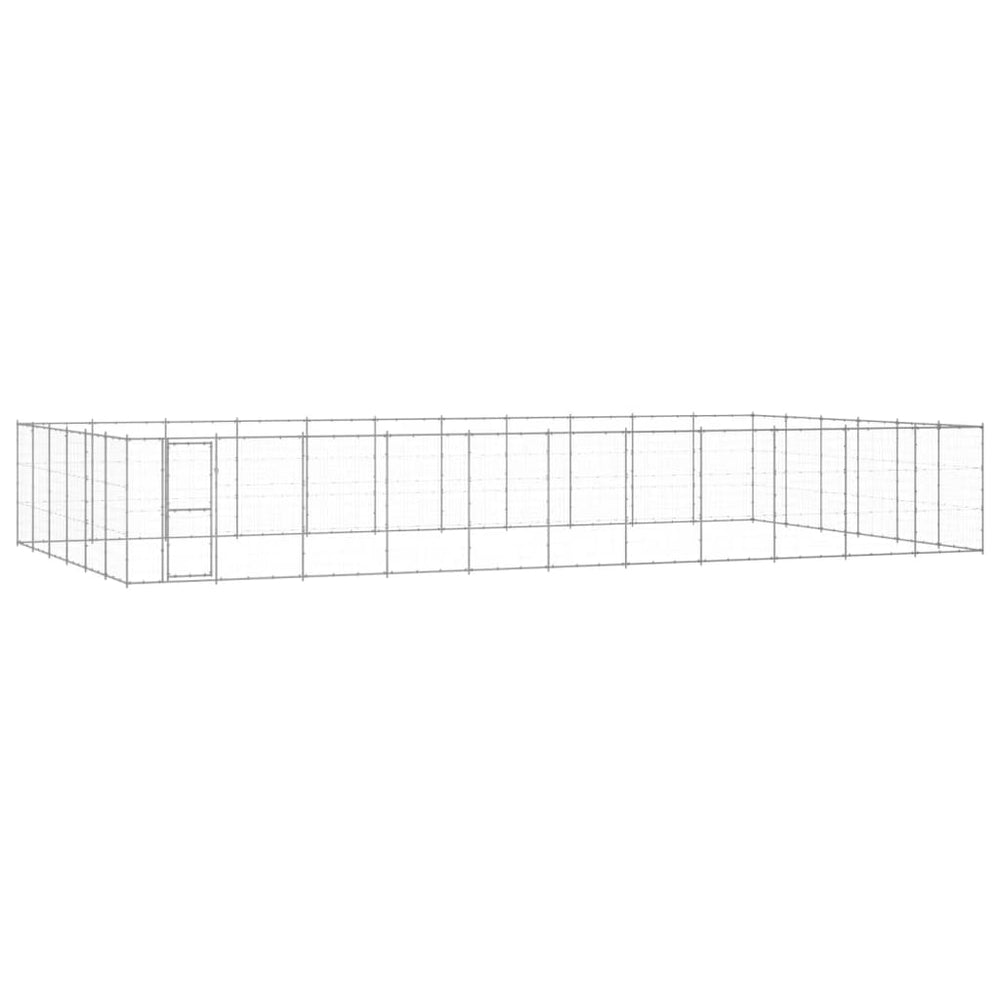 Outdoor-Hundezwinger Verzinkter Stahl 79,86 m²