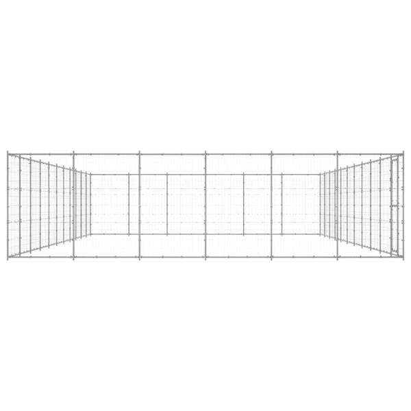 Outdoor-Hundezwinger Verzinkter Stahl 79,86 m²