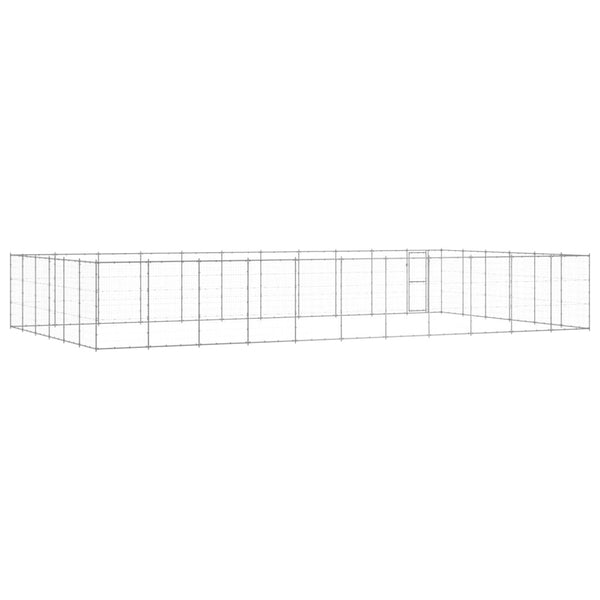 Outdoor-Hundezwinger Verzinkter Stahl 79,86 m²