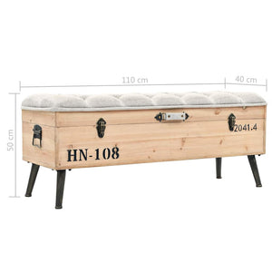 Sitzbank 110 cm mit Stauraum