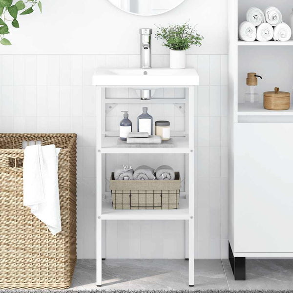 Weißes Badezimmer Waschtischgestell Eisen