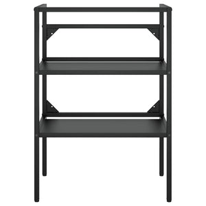 Schwarzes Waschtischgestell für Badezimmer