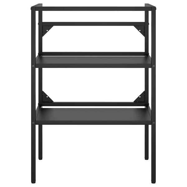 Schwarzes Waschtischgestell für Badezimmer
