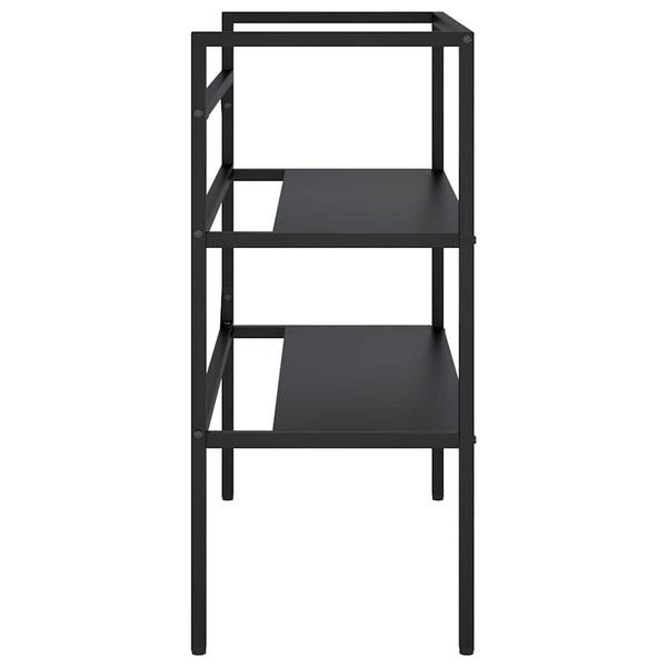 Schwarzes Waschtischgestell für Badezimmer, 79 cm