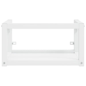 vidaXL Meuble lavabo mural de salle de bain Blanc 59x38x31 cm Fer