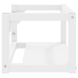 vidaXL Meuble lavabo mural de salle de bain Blanc 59x38x31 cm Fer