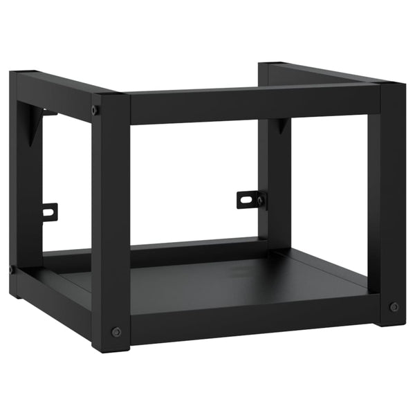 Schwarzes Wand-Waschtischgestell, 40 cm