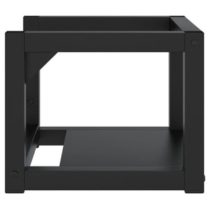 Schwarzes Wand-Waschtischgestell, 40 cm