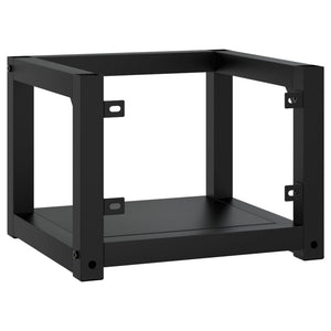 Schwarzes Wand-Waschtischgestell, 40 cm