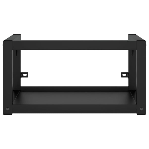 Schwarzes Wand-Waschtischgestell