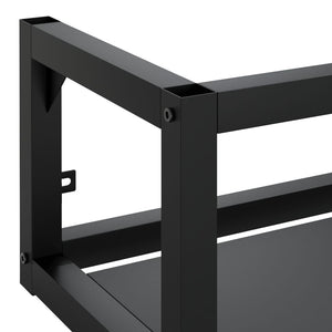 Schwarzes Wand-Waschtischgestell