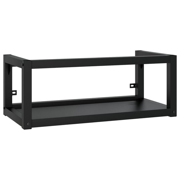 Schwarzes Wand-Waschtischgestell für Badezimmer