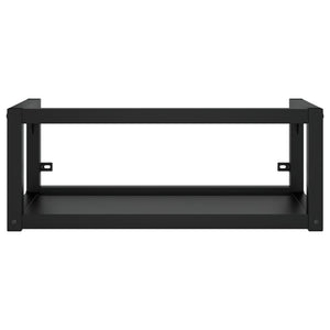 Schwarzes Wand-Waschtischgestell für Badezimmer