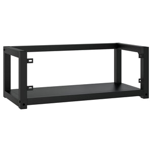 Schwarzes Wand-Waschtischgestell für Badezimmer