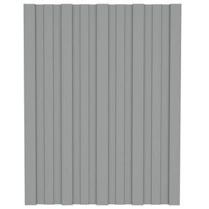 Dachpaneel Grau 60x45cm, 12 Stk. Verzinkt
